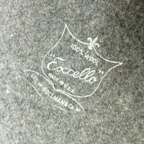 Vintage Adolfo II Gray Wool Felt Hat with Bow Accent Small/Medium Fit - Picture 8 of 9